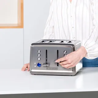 BLACK+DECKER Broodrooster 1960W Digitaal 6 Standen 4 Sleuven — miniatuur 7