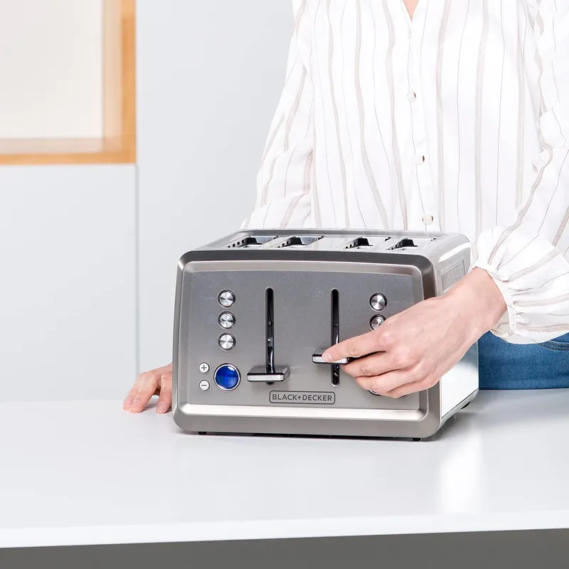 BLACK+DECKER Broodrooster 1960W Digitaal 6 Standen 4 Sleuven — foto 7