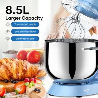 VEZZIO Keukenmachine 1500W Stil 10 Standen 8,5L Blauw — miniatuur 5