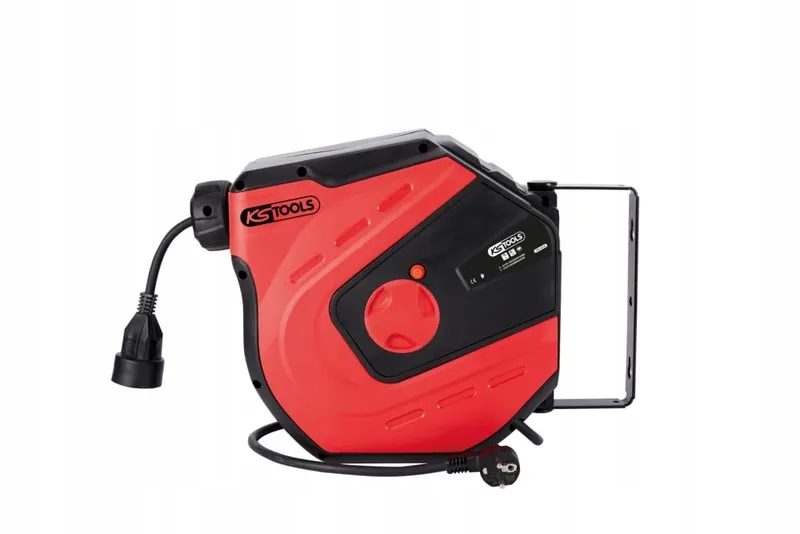 KS TOOLS Kabelhaspel Wandmontage 15m Automatisch IP34 Werkplaats — foto 1