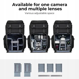 K&F CONCEPT Waterdichte Cameratas met Laptopvak — miniatuur 2