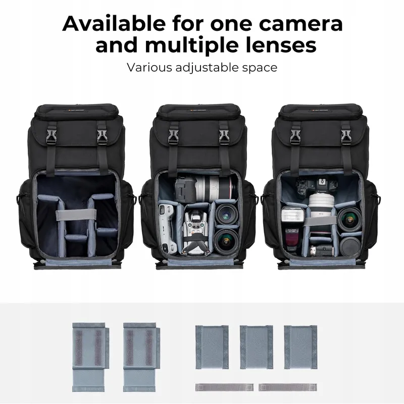 K&F CONCEPT Waterdichte Cameratas met Laptopvak — foto 2