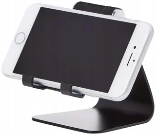 BASIC Verstelbare Telefoonstandaard Zwart — miniatuur 3