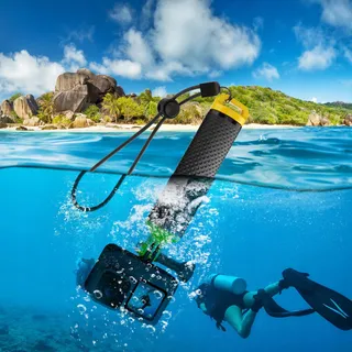 SAMETOP Drijvende Handgreep GoPro Hero DJI Osmo Action Geel — miniatuur 5