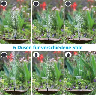 AISITIN Solar Fontein 5.5W 1500mAh Batterij Vijver Tuin — miniatuur 12
