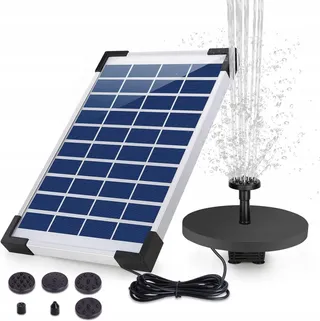 AISITIN Solar Fontein 5.5W 1500mAh Batterij Vijver Tuin — miniatuur 10