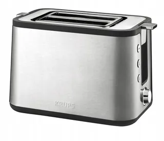 KRUPS KH442D Broodrooster Premium 2 Sneden 850W Zilver Zwart — miniatuur 1