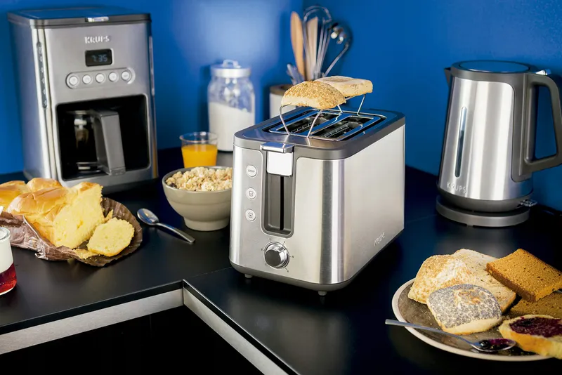 KRUPS KH442D Broodrooster Premium 2 Sneden 850W Zilver Zwart — foto 7