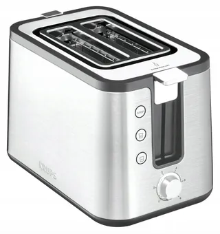 KRUPS KH442D Broodrooster Premium 2 Sneden 850W Zilver Zwart — miniatuur 2