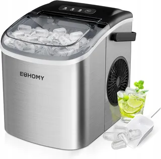 EUHOMY IJsblokjesmachine Compact 12kg/24u Snel Draagbaar — miniatuur 1