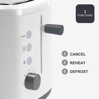BLACK+DECKER BXTO820E Broodrooster 820W 2 Sleuven 7 Standen — miniatuur 2