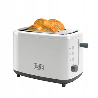 BLACK+DECKER BXTO820E Broodrooster 820W 2 Sleuven 7 Standen — miniatuur 1