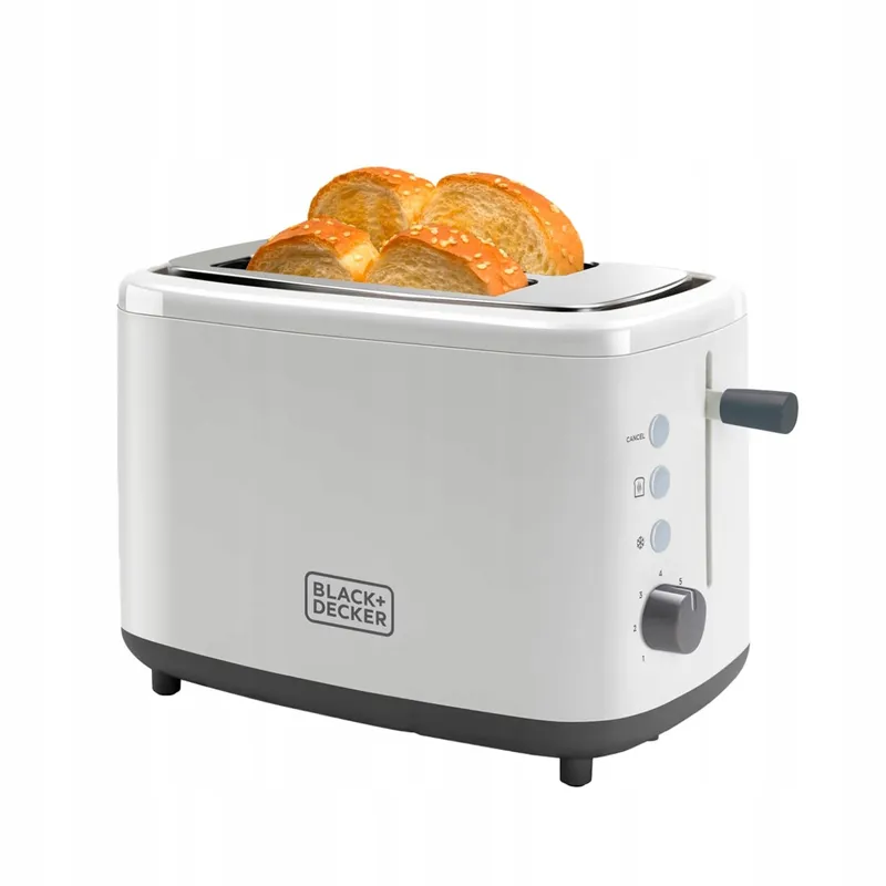BLACK+DECKER BXTO820E Broodrooster 820W 2 Sleuven 7 Standen — foto 1