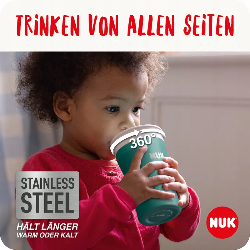 NUK Magic Cup Drinkbeker 230ml 8+ Maanden Blauw BPA-vrij — foto 2