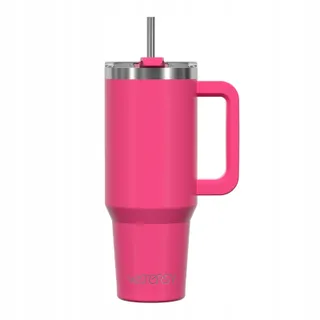 WATERSY Thermosbeker 891ml RVS met Handvat en Rietje
