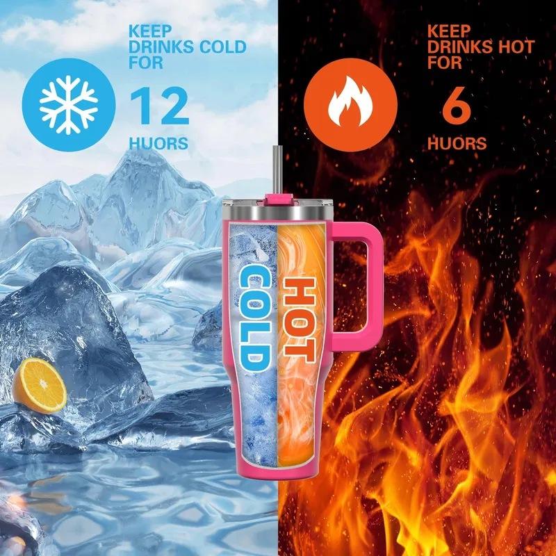 WATERSY Thermosbeker 891ml RVS met Handvat en Rietje — foto 8
