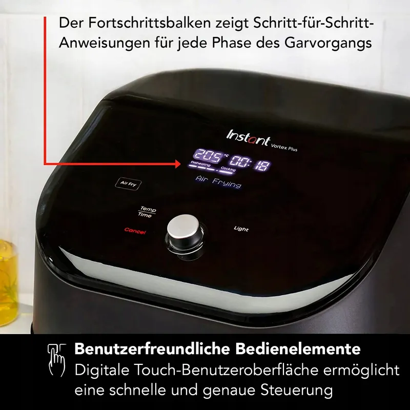 INSTANT Vortex Plus ClearCook Airfryer 5,7L 1700W Zwart — foto 5