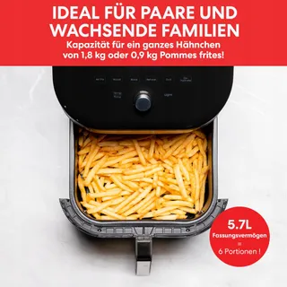 INSTANT Vortex Plus ClearCook Airfryer 5,7L 1700W Zwart — miniatuur 6