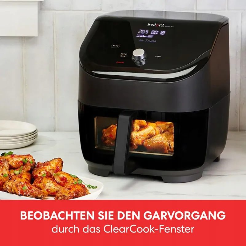 INSTANT Vortex Plus ClearCook Airfryer 5,7L 1700W Zwart — foto 3