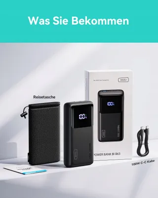 INIU Power Bank 100W 25000mAh USB C Voor Laptops En Telefoons — miniatuur 8