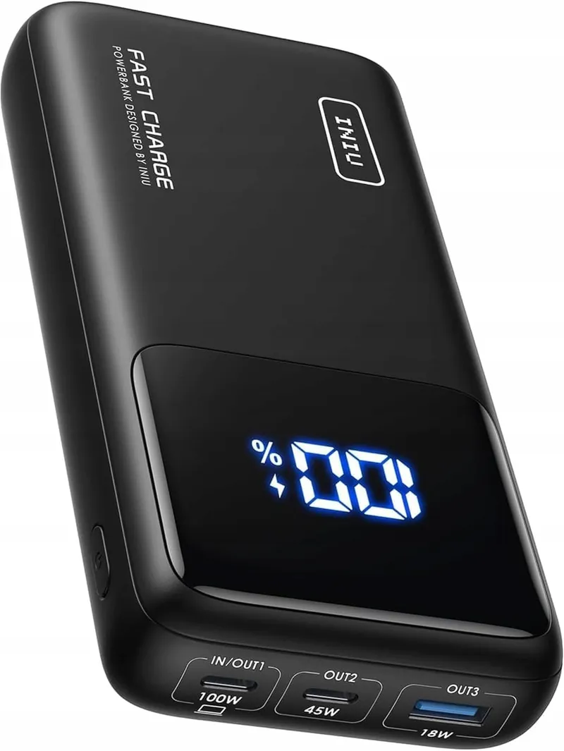 INIU Power Bank 100W 25000mAh USB C Voor Laptops En Telefoons — foto 2