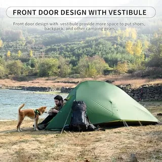 NATUREHIKE Cloud Up Camping Tent 2 Personen Licht Waterdicht — miniatuur 4