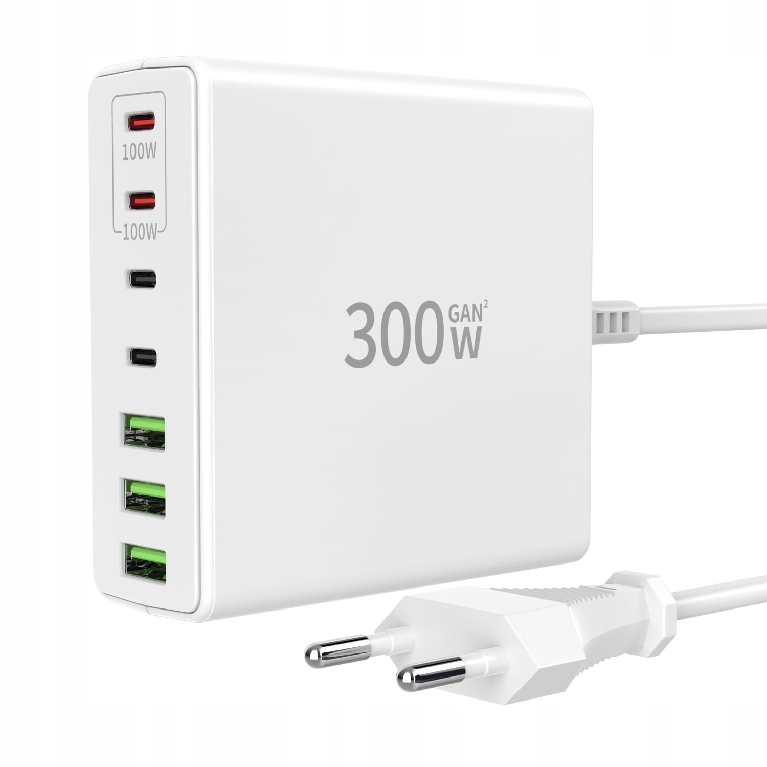 FINIBO USB C Oplader 300W Meervoudig 7 Poorten