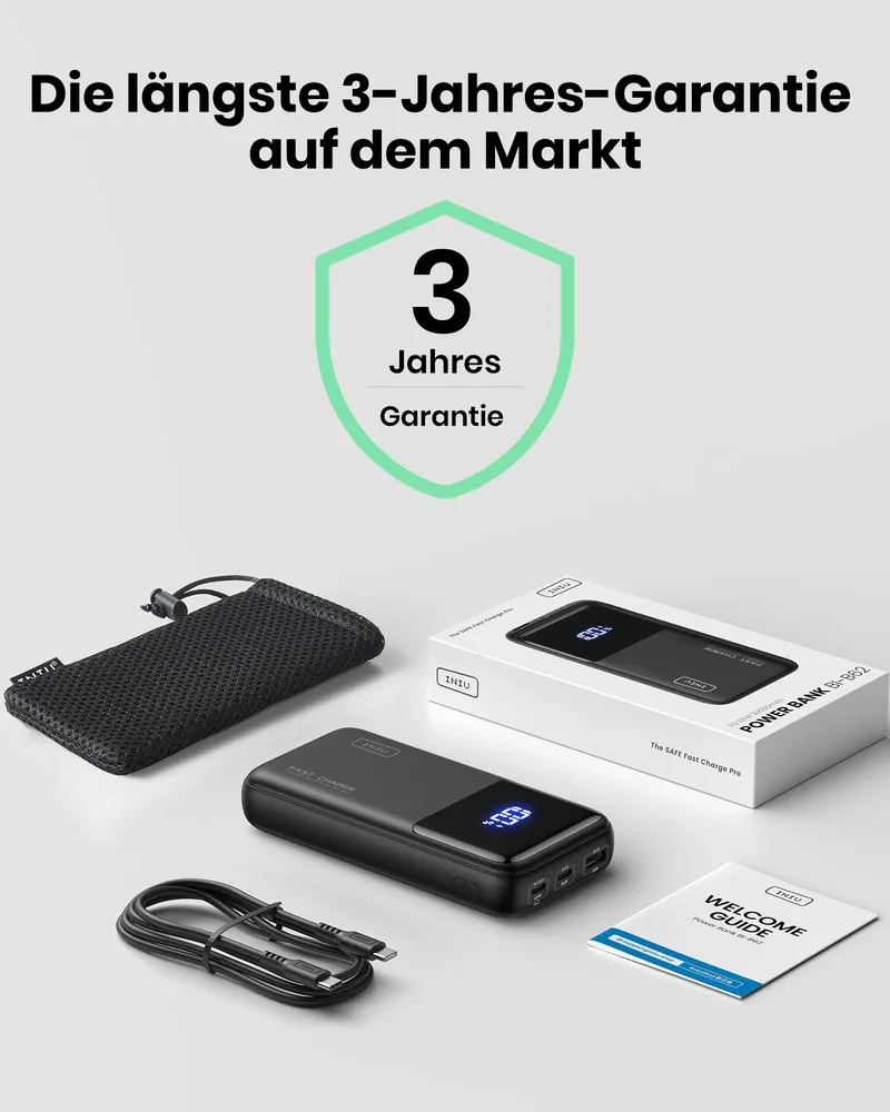 INIU Powerbank 20000mAh 65W USB-C Telefoon Laptop — foto 8