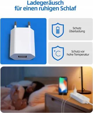 UNIVERSAL USB Oplader 2 Stuks Adapter 5V 1A voor Smartphones iPhone — miniatuur 5