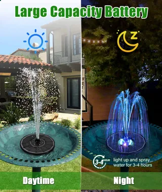 SZMP Solar Tuinfontein 3,5W Vijver Vogelbad — miniatuur 4