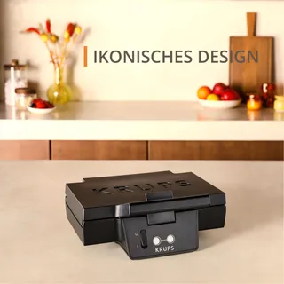 KRUPS FDK461 Sandwichmaker Zwart — miniatuur 3