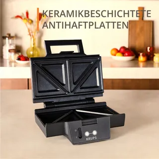KRUPS FDK461 Sandwichmaker Zwart — miniatuur 4