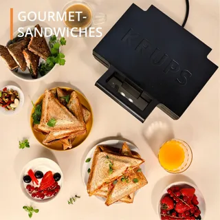 KRUPS FDK461 Sandwichmaker Zwart — miniatuur 5
