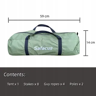 SAFACUS Camping Tent 3-4 Personen Licht Waterdicht Koepeltent — miniatuur 3