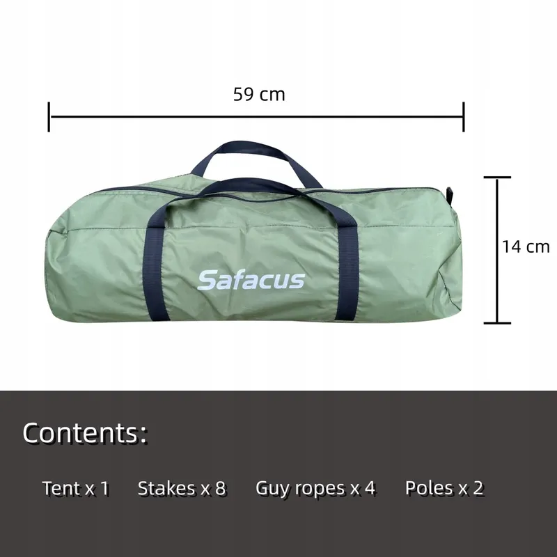 SAFACUS Camping Tent 3-4 Personen Licht Waterdicht Koepeltent — foto 3