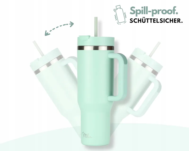 MILU Thermosbeker 1200ml Rietje Handvat — foto 6