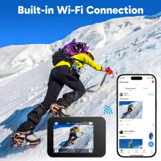 AKASO V50X Actiecamera 4K WiFi 40M EIS 4X Zoom Waterdicht — miniatuur 9