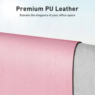 AOTHIA Waterdichte Opvouwbare Leren Bureaumat 91x43cm Roze — miniatuur 2
