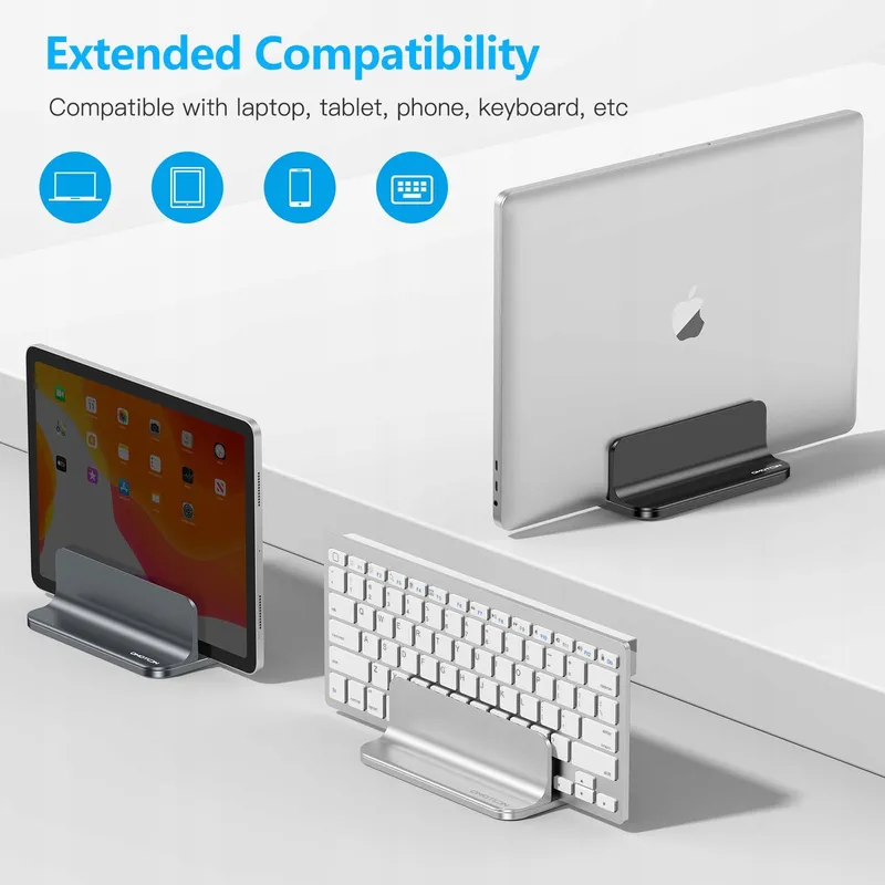 OMOTON Verticale Laptopstandaard Aluminium Verstelbaar — foto 4