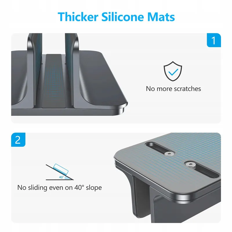 OMOTON Verticale Laptopstandaard Aluminium Verstelbaar — foto 3