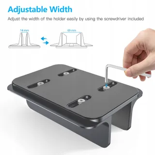 OMOTON Verticale Laptopstandaard Aluminium Verstelbaar — miniatuur 5