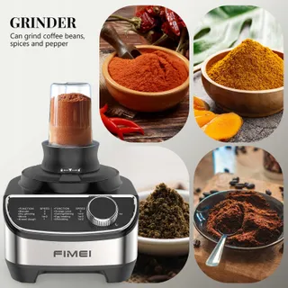 FIMEI Keukenmachine 1300W 3 Snelheden 35L Hakmolen 1,5L Blender — miniatuur 8