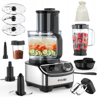 FIMEI Keukenmachine 1300W 3 Snelheden 35L Hakmolen 1,5L Blender — miniatuur 1