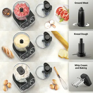 FIMEI Keukenmachine 1300W 3 Snelheden 35L Hakmolen 1,5L Blender — miniatuur 6
