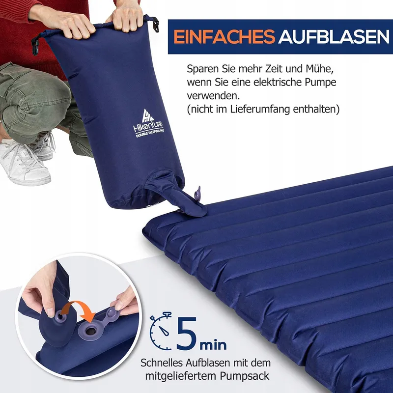 HICENTURE Opblaasbare Slaapmat 2 Personen Reizen Camping — foto 4