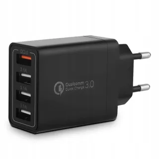 USB Oplader 4-Poorts Adapter 33W QC 3.0 — miniatuur 1