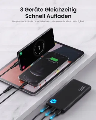 INIU Powerbank 10000mAh USB C Ultra Slim Snel Opladen — miniatuur 4