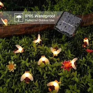 OREUNIK Solar Tuinlichtketting Bijen 66 LED — miniatuur 3