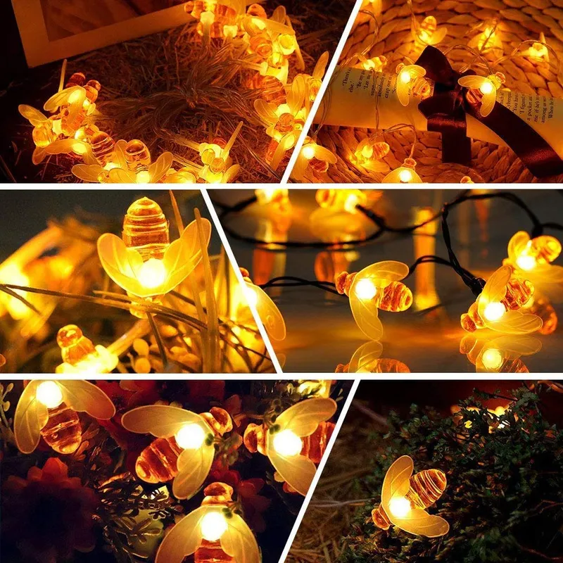 OREUNIK Solar Tuinlichtketting Bijen 66 LED — foto 5
