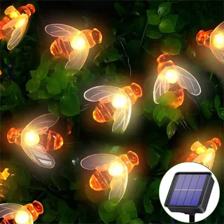 OREUNIK Solar Tuinlichtketting Bijen 66 LED — miniatuur 1